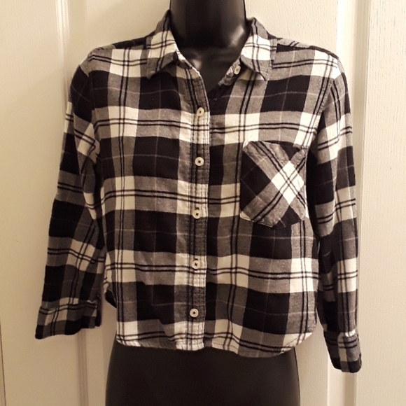 ♥️VINTAGE♥️Forever 21 cotton plaid shirt - Picture 1 of 6